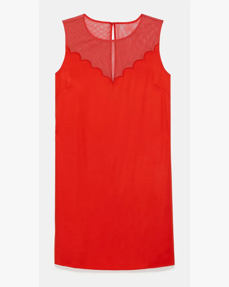 Kate Spade Kate Spade Scallop Shift Kleid für Frauen in Warmes Zimtbraun, Größe Viscose Warmes