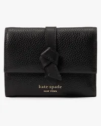 Kate Spade Knott Portemonnaie, kompakt, klein Black