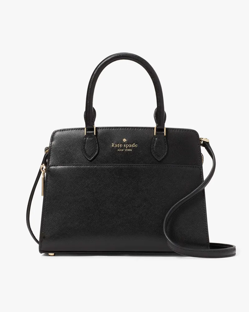 Kate Spade Madison Satchel Aus Saffianleder, Klein Black