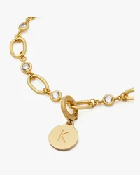 Kate Spade One In A Million Kette Und Armband mit Kristallen Auf Einer Schnur Gold