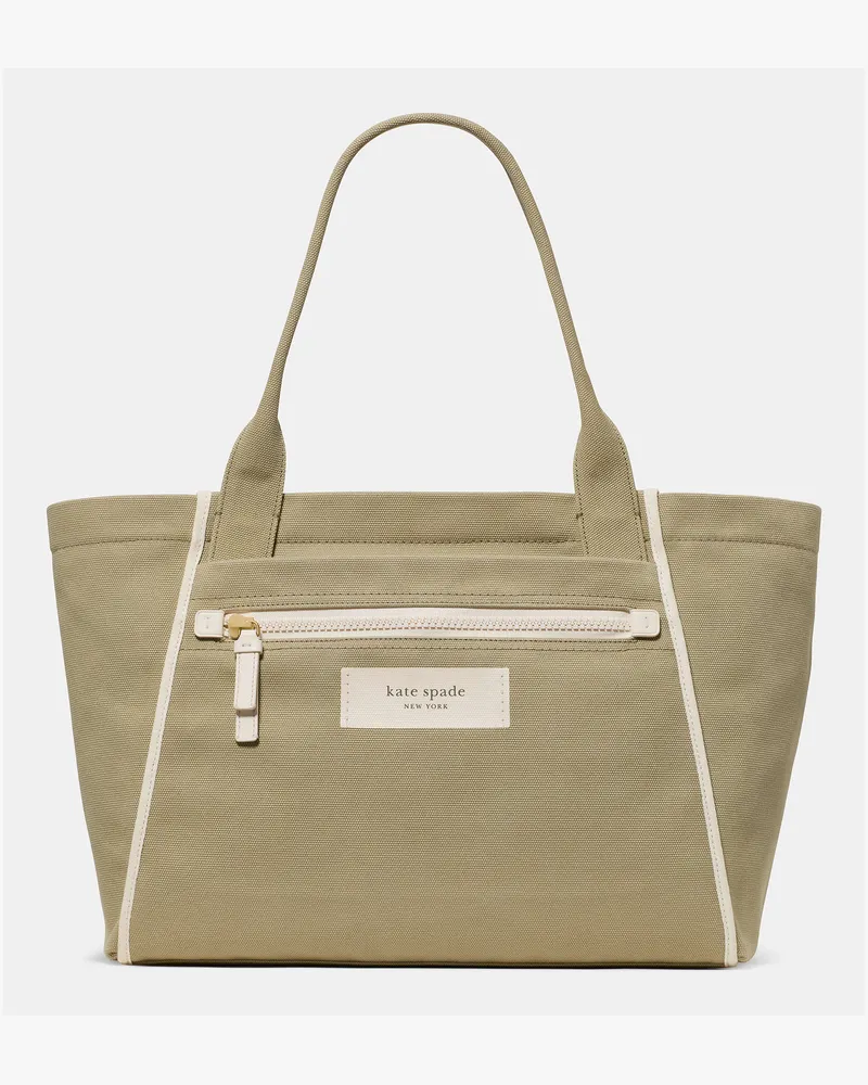 Kate Spade Kate Spade Dash Große Canvas-Shopper-Tasche für Frauen in Getrocknetes Lorbeerblatt | Leinwand Getrocknetes
