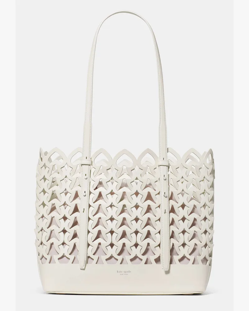 Kate Spade Kate Spade Do It All Geflochtene Tote Bag für Frauen in Creme | Leder Creme
