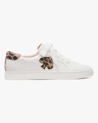 Kate Spade Fez Spotted Leopard Sneaker White