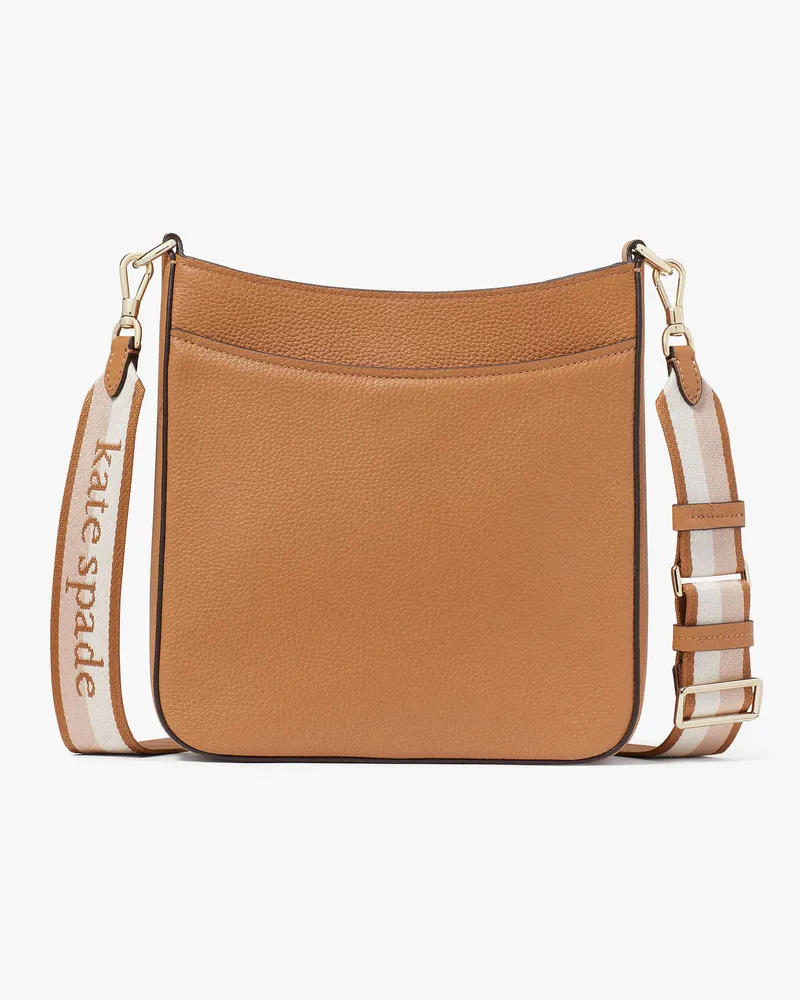 Kate Spade Kate Spade Hudson Kuriertasche Zum Umhängen Aus Genarbtem Leder, Groß für Frauen in Bungalow | LEDER Bungalow