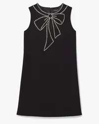 Kate Spade Embellished Kleid aus Krepp mit Schleife Black