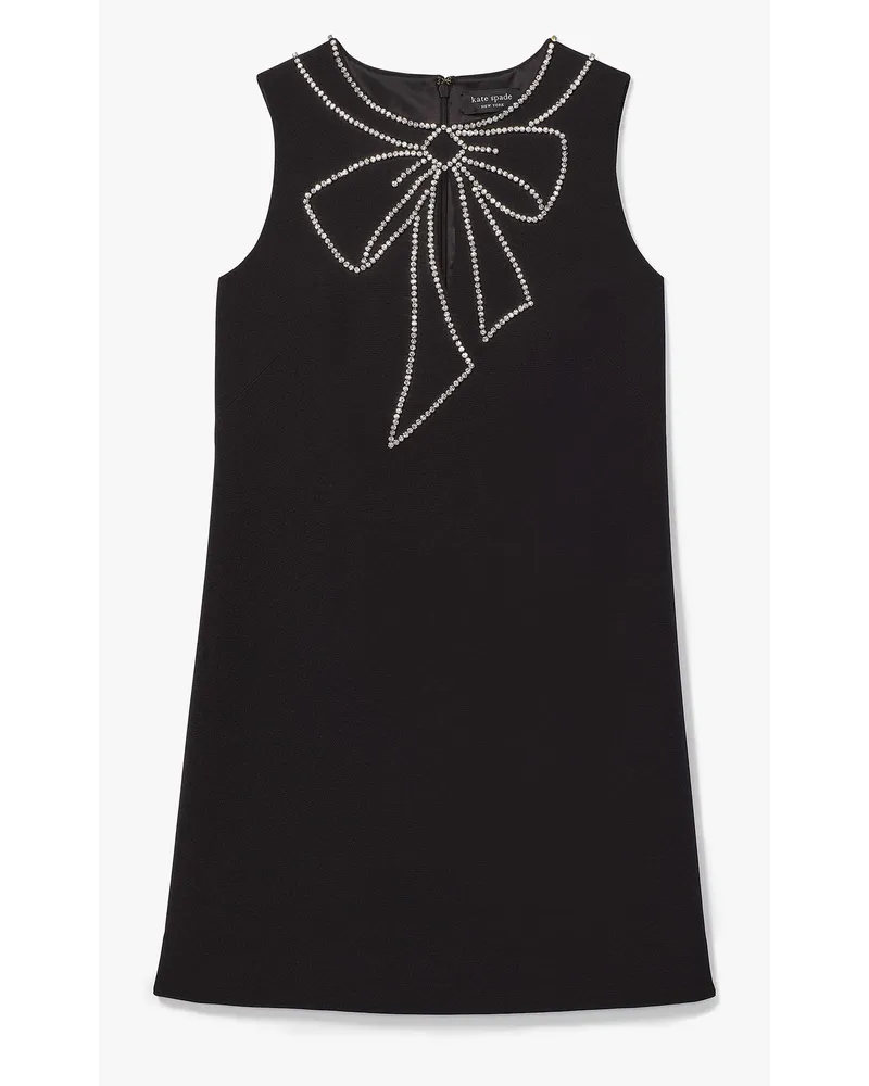 Kate Spade Embellished Kleid aus Krepp mit Schleife Black