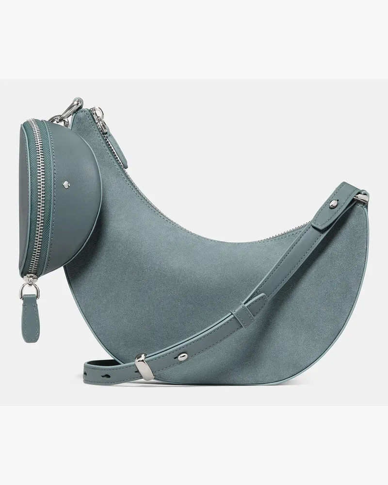 Kate Spade Duo Umhängetasche Aus Wildleder Dark