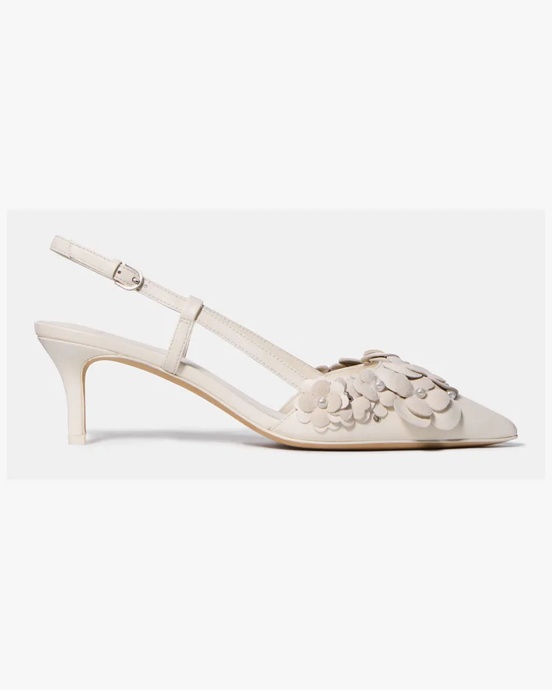 Kate Spade Spade Flower Garden Slingback-Pumps Aus Glattem Leder Cashew