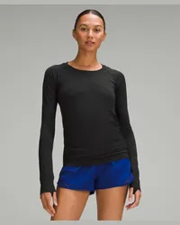 LULULEMON Swiftly Tech Langarmshirt 2.0 Hüftlänge Black