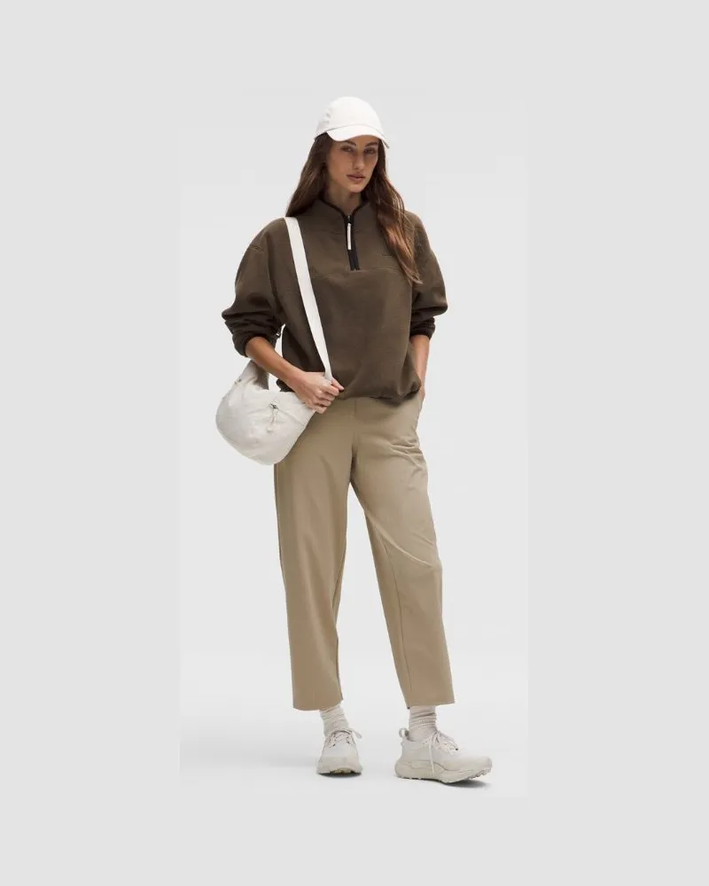 LULULEMON Daydrift Hose mit hohem Bund und schmal zulaufendem Bein Normale Länge für Frauen – Khaki – Größe Sheer