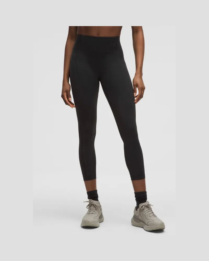 LULULEMON Swift Speed Leggings mit hohem Bund für Frauen – 63,5 cm – Größe in Black Black