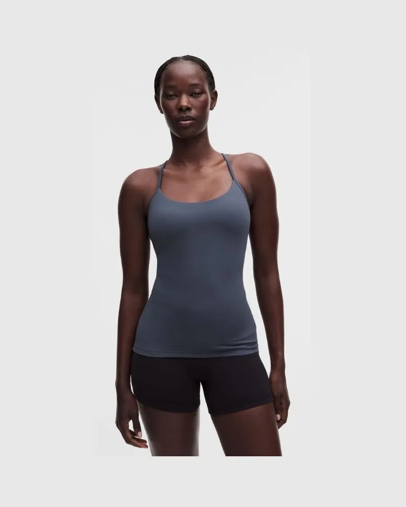 LULULEMON Flow Y Tanktop Leichter Halt für B/C-Cups für Frauen – Größe in Dusty Diamond Dusty