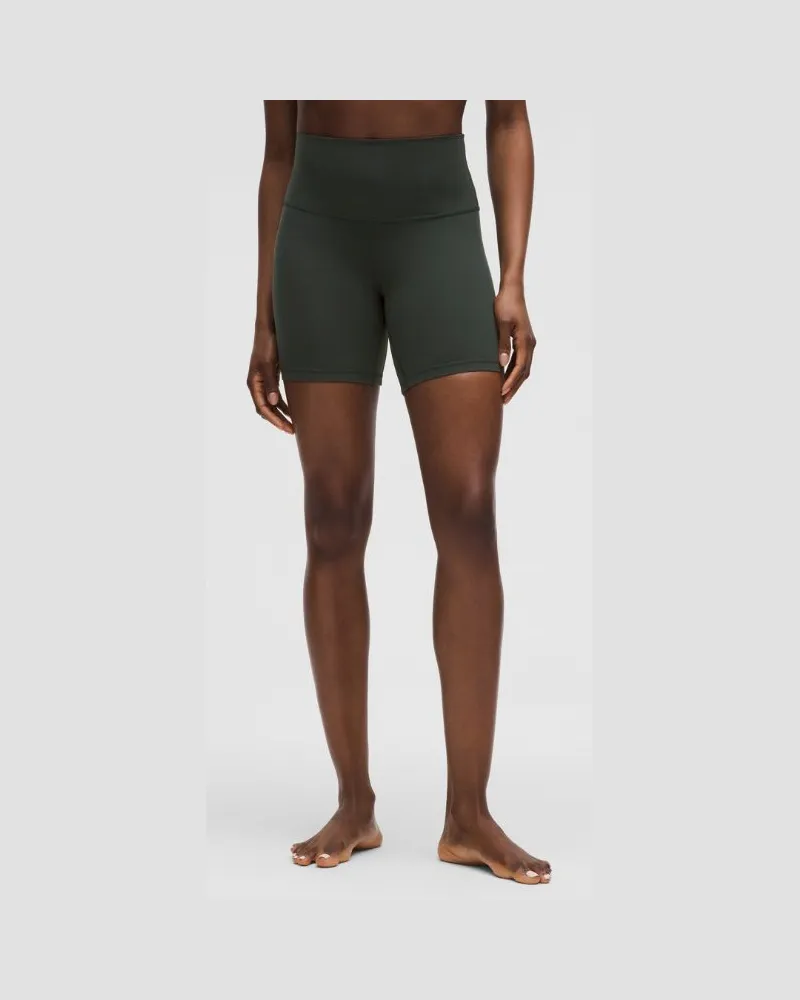 LULULEMON Align Shorts mit hohem Bund für Frauen – 15 cm – Größe in Rainforest Green Rainforest