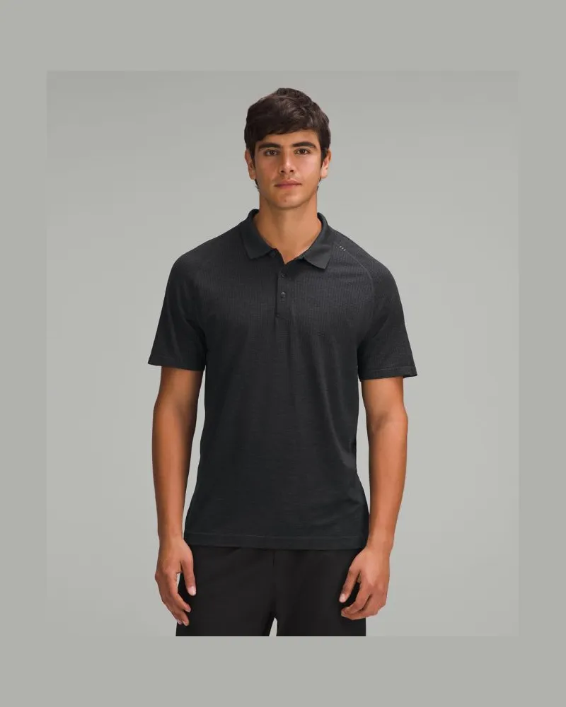 LULULEMON Metal Vent Tech Poloshirt e Passform für Männer – Größe in Graphite Grey/Black Graphite