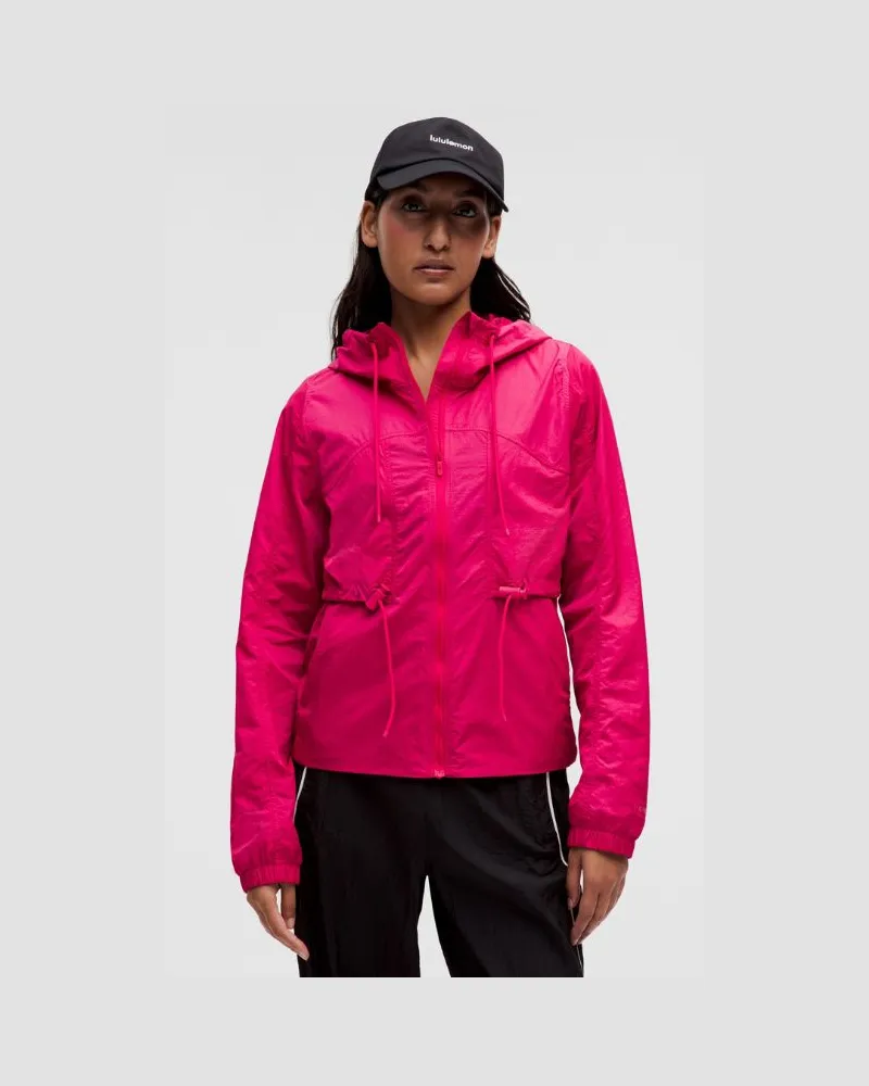 LULULEMON Wasserbeständige Kapuzenjacke mit Kordelzug für Frauen – Größe in Passionate Passionate