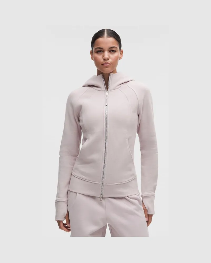 LULULEMON Scuba-Hoodie mit Reißverschluss im Classic Fit, Evolve für Frauen – Größe in Icy Taupe/Mirror Silver Icy