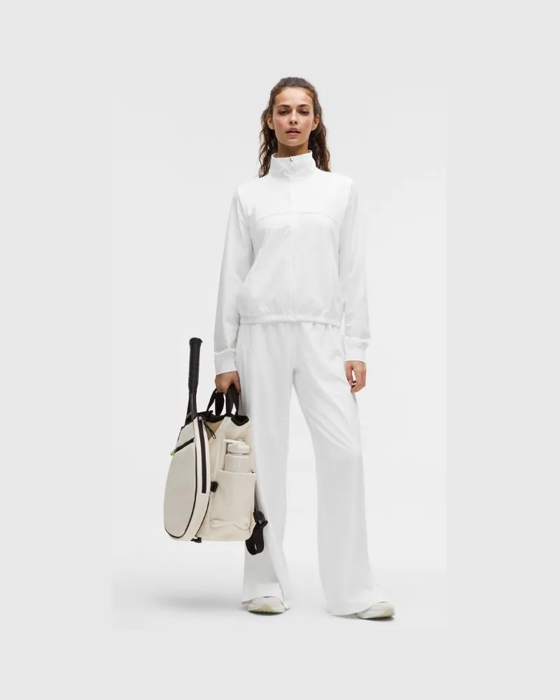 LULULEMON Court Rival Trainingshose mit weitem Bein Normale Länge für Frauen – Größe in White White