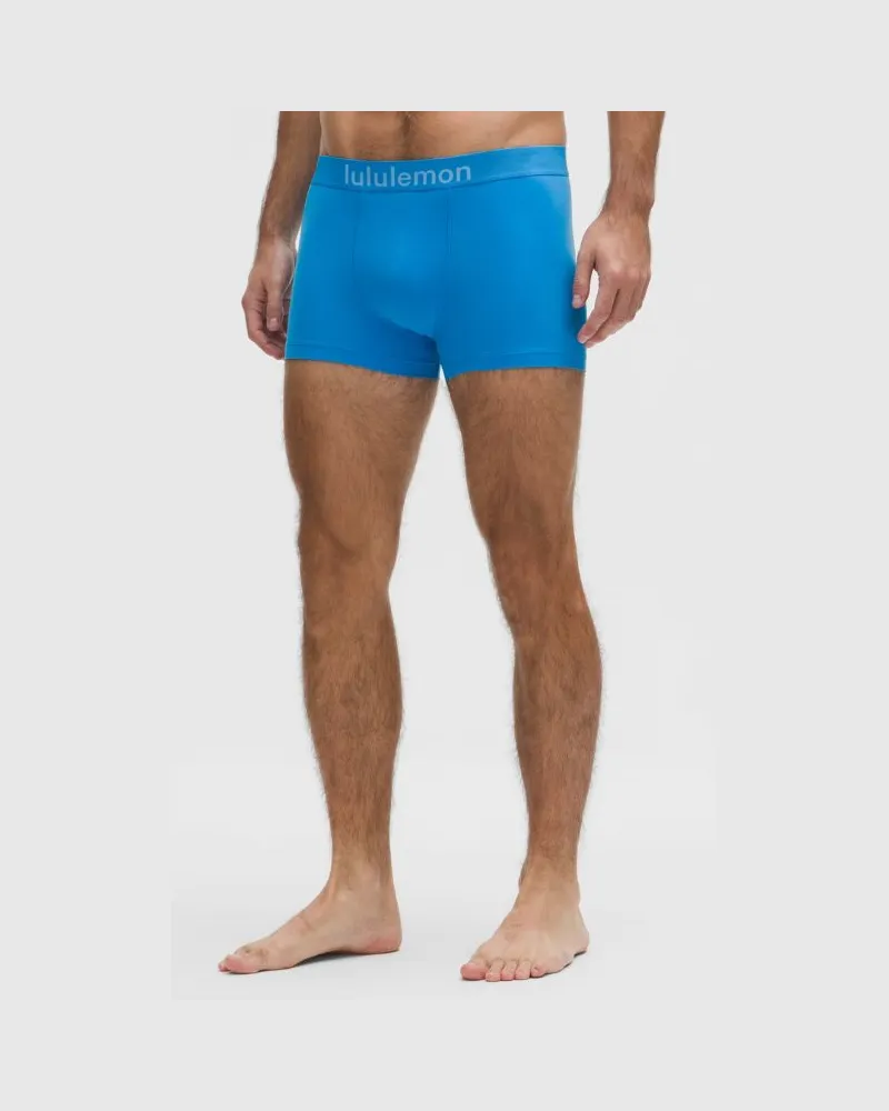LULULEMON Soft Stretch Active Boxer Slip 3" für Männer – Größe in Cornflower Cornflower