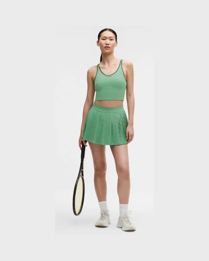 LULULEMON RePleat High-Rise Tennis Skirt für Frauen – Größe in Canteen Green Canteen