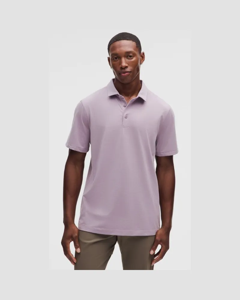 LULULEMON Evolution Kurzarm-Poloshirt für Männer – Größe in Lotus Lavender Lotus