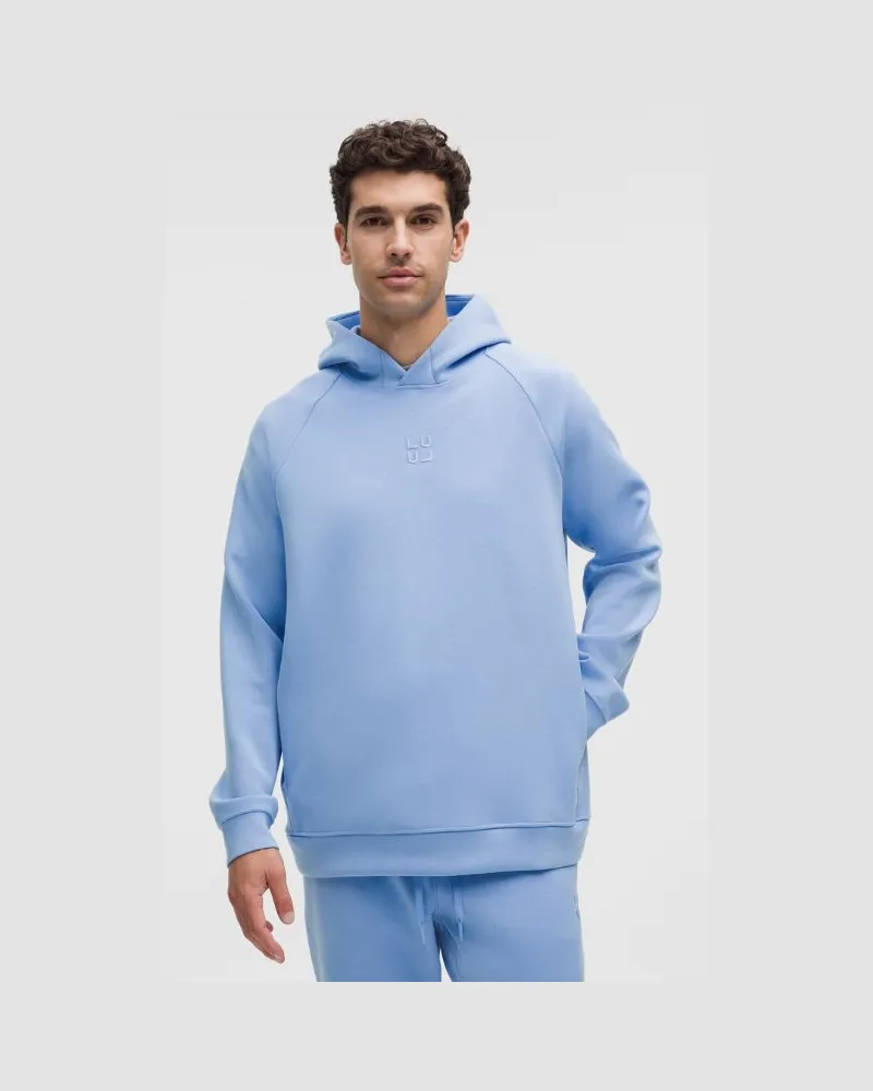 LULULEMON Smooth Spacer Hoodie Stack für Männer – Größe in Sinatra Blue Sinatra