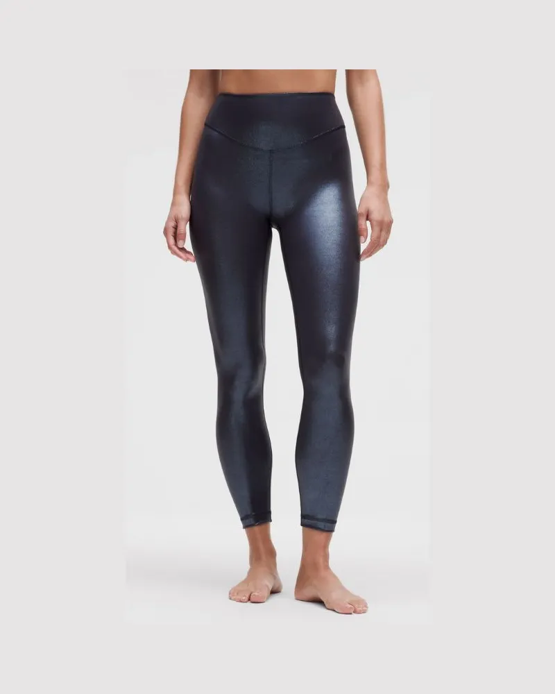 LULULEMON Wunder Under Leggings Foil für Frauen – 64 cm – Größe in Radiate Foil Print Black Night Radiate
