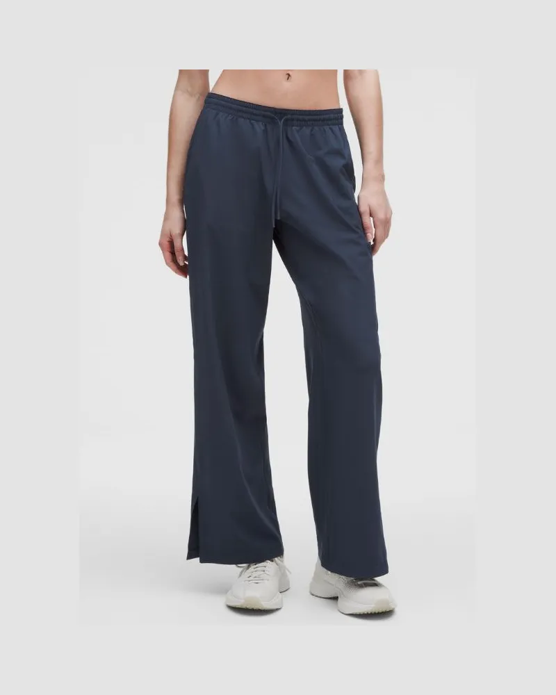 LULULEMON Court Rival Trainingshose mit weitem Bein Normale Länge für Frauen – Größe in Club Blue Club