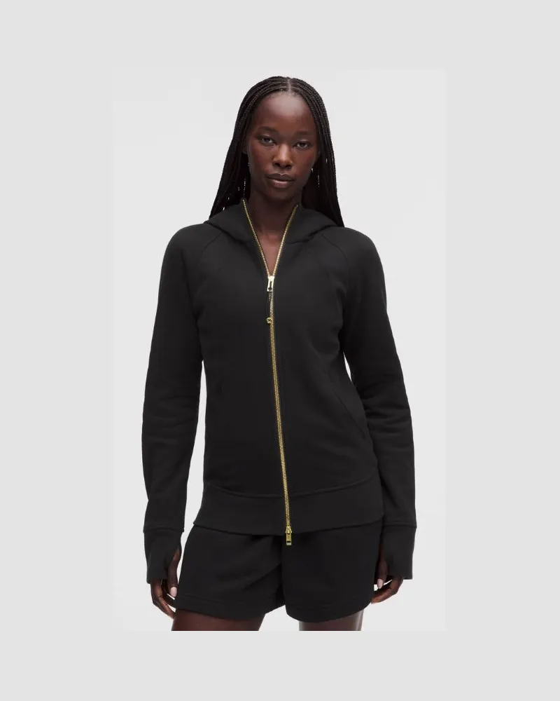 LULULEMON Scuba-Hoodie mit Reißverschluss im Classic Fit, Evolve für Frauen – Gold – Größe Schwarz