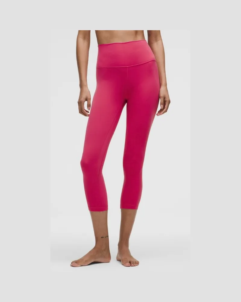 LULULEMON Align Crop Leggings mit hohem Bund für Frauen – 53,3 cm – Größe in Raspberry Coulis Raspberry