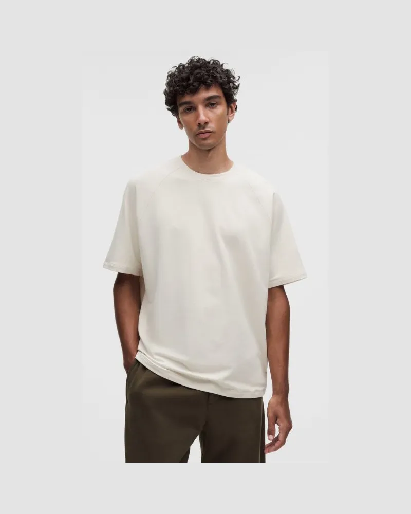 LULULEMON Buttery Loopback-Kurzarmshirt für Männer – Größe in Light Ivory Light