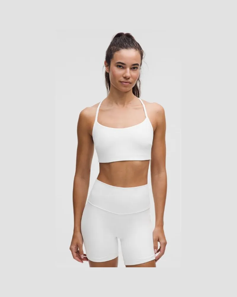 LULULEMON Flow Y BH Leichter Halt für C/D-Cups Evolve für Frauen – Größe in White White