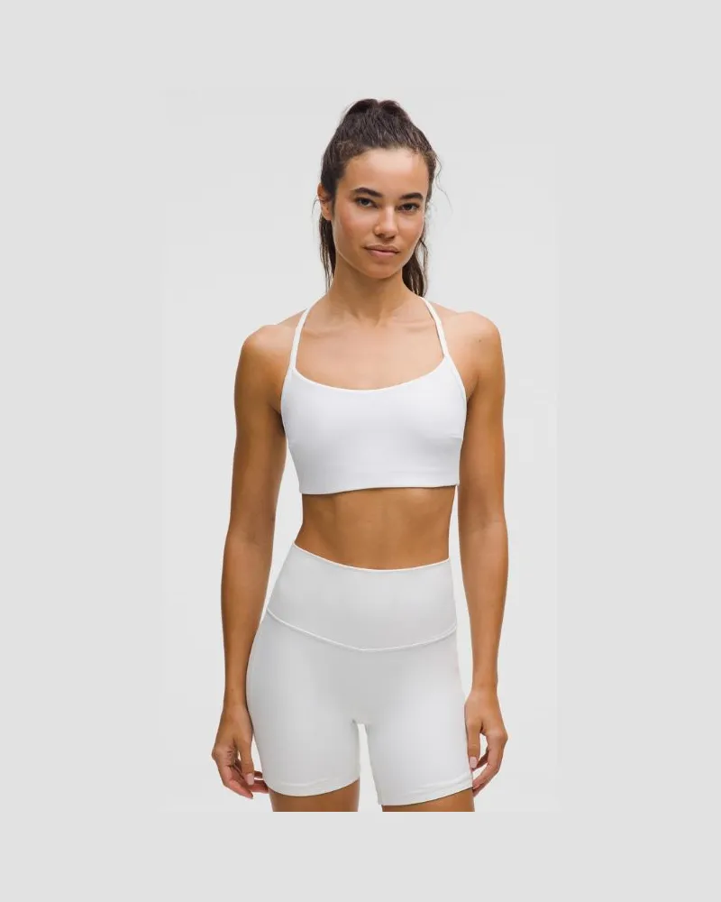 LULULEMON Flow Y BH Leichter Halt für C/D-Cups Evolve für Frauen – Größe in White White