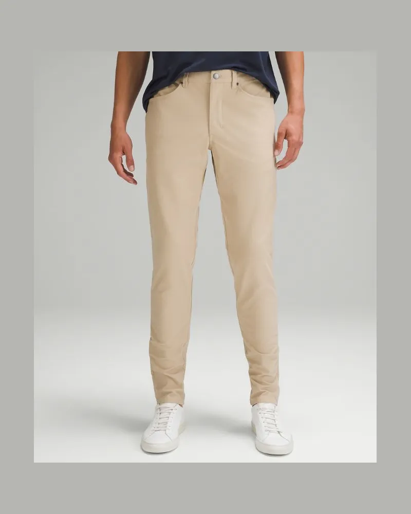 LULULEMON ABC Hose im Slim Fit mit 5 Taschen Utilitech für Männer – 86 cm – Khaki – Größe Trench