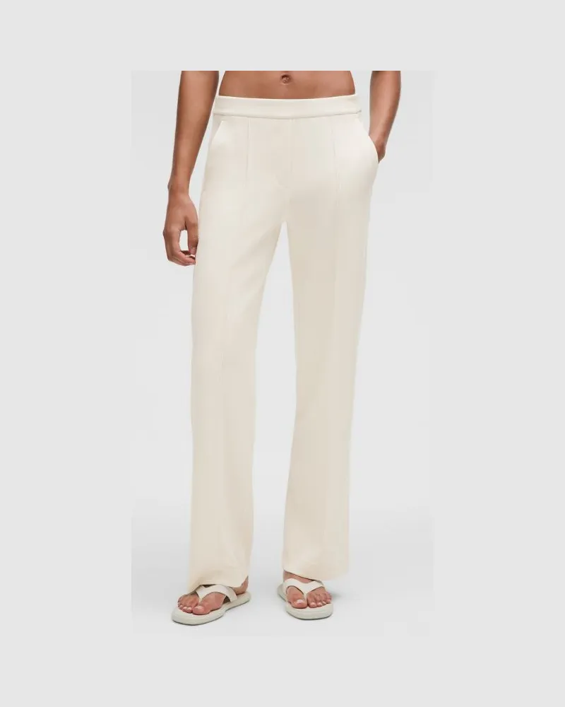 LULULEMON Faltenhose mit mittelhohem Bund aus Softstreme Regular für Frauen – Größe in Light Ivory Light