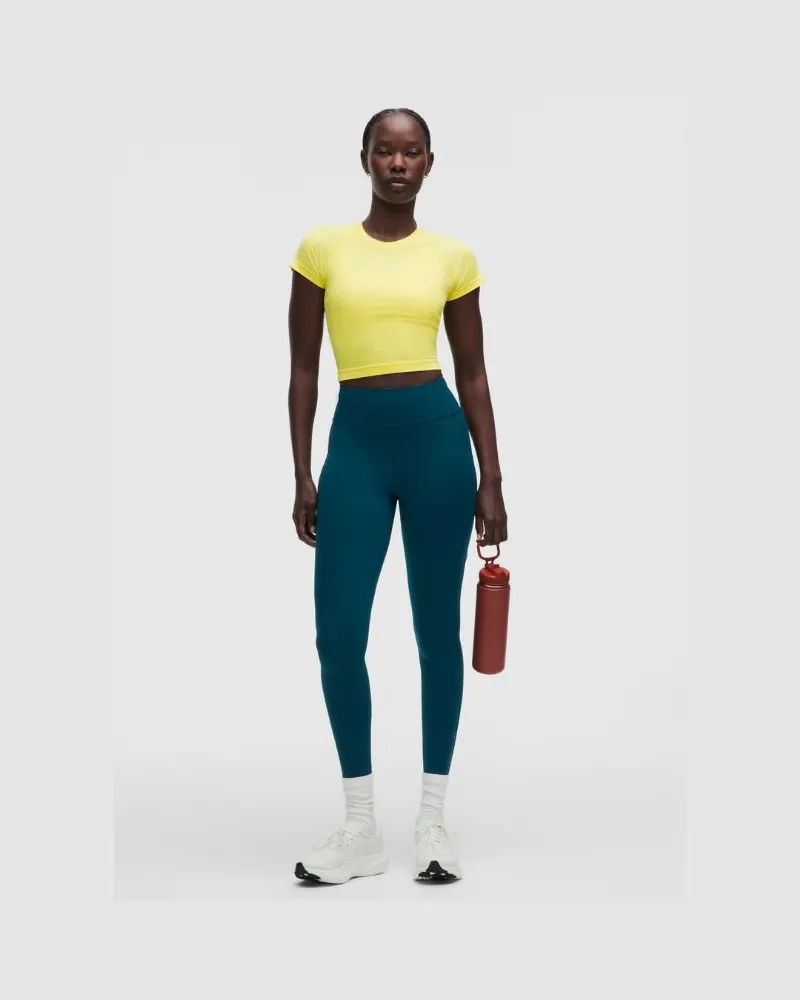 LULULEMON Fast and Free Leggings mit hohem Bund und 6 Taschen es Design für Frauen – 71 cm – Größe in Remixed Marine Remixed