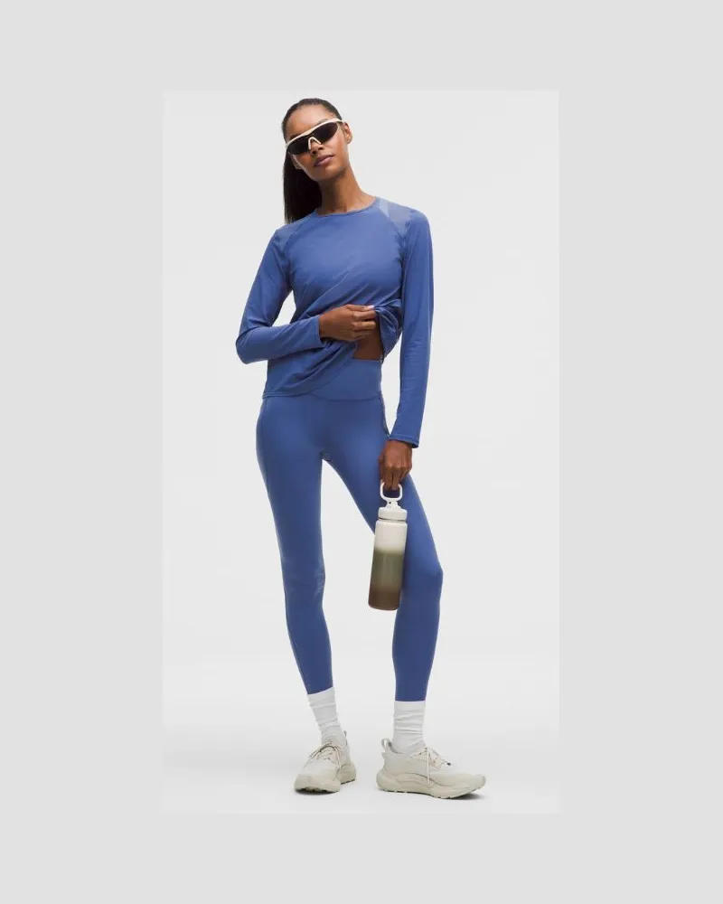 LULULEMON Fast and Free Leggings mit hohem Bund 5 Taschen für Frauen – 71 cm – Größe in Brilliant Blue Brilliant