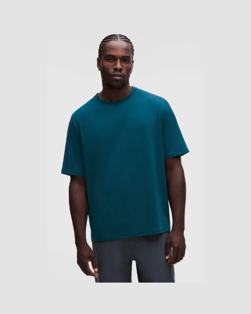 LULULEMON T-Shirt im Relaxed Fit aus Baumwollgemisch Meliert für Männer – Größe in Remixed Marine Remixed