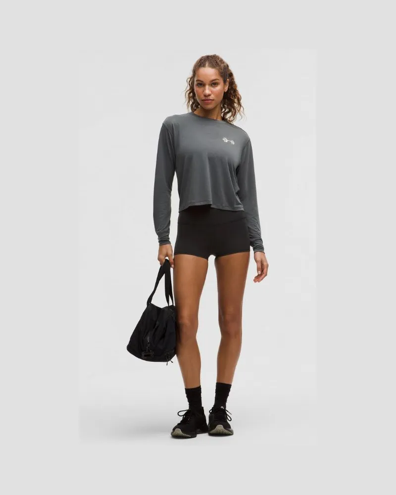 LULULEMON Wunder Train Shorts mit hohem Bund für Frauen – 5 cm – Größe in Schwarz Schwarz