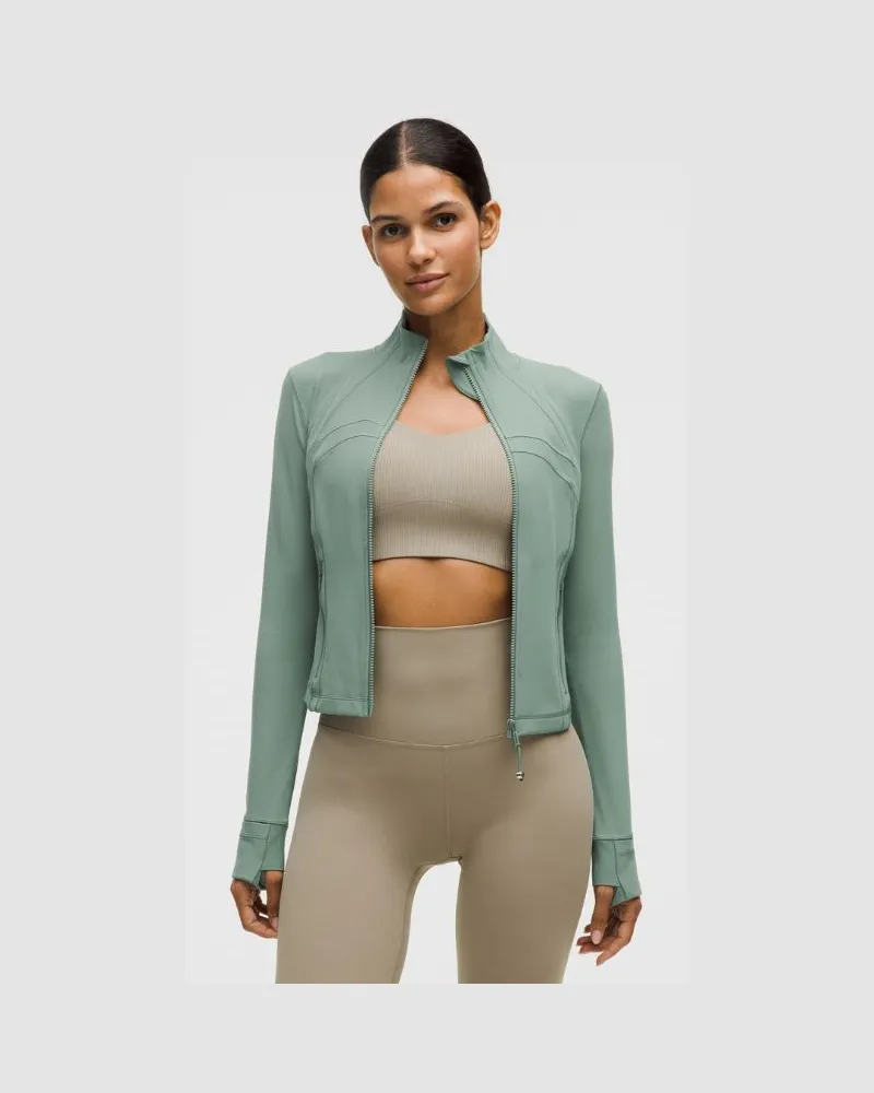 LULULEMON Define Crop-Jacke Nulu für Frauen – Größe in Tidewater Teal Tidewater