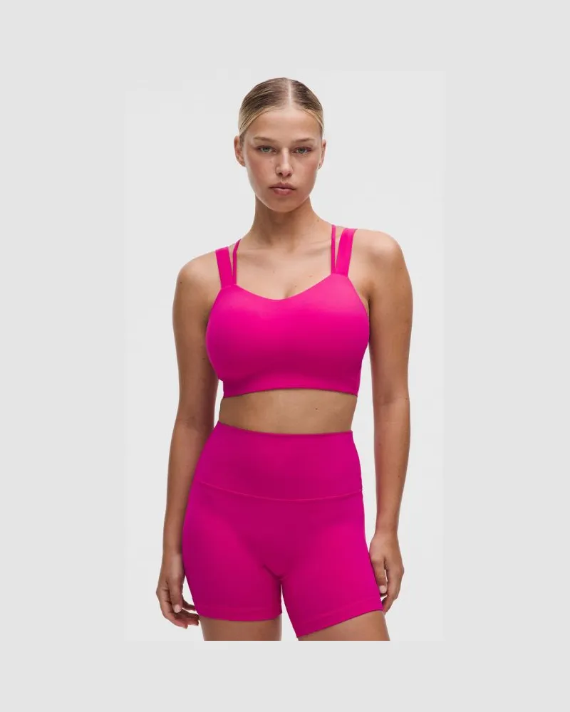 LULULEMON Like a Cloud Longline-BH Leichter Halt D/DD-Cups für Frauen – Größe in Pink Flare Pink