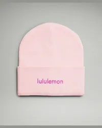 LULULEMON Warm Revelation Mütze Logo Strawberry