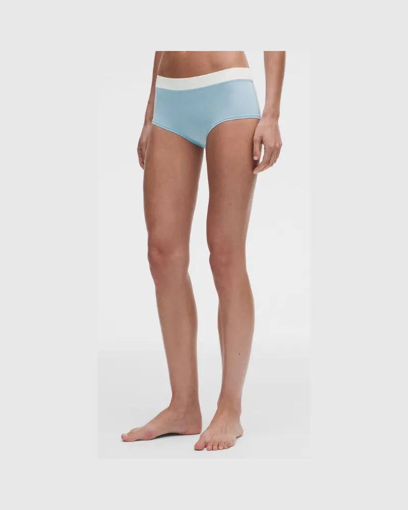 LULULEMON UnderEase Boyshorts-Unterwäsche mit mittelhohem Bund für Frauen – Größe in Seafoam/Coconut Ivory Seafoam