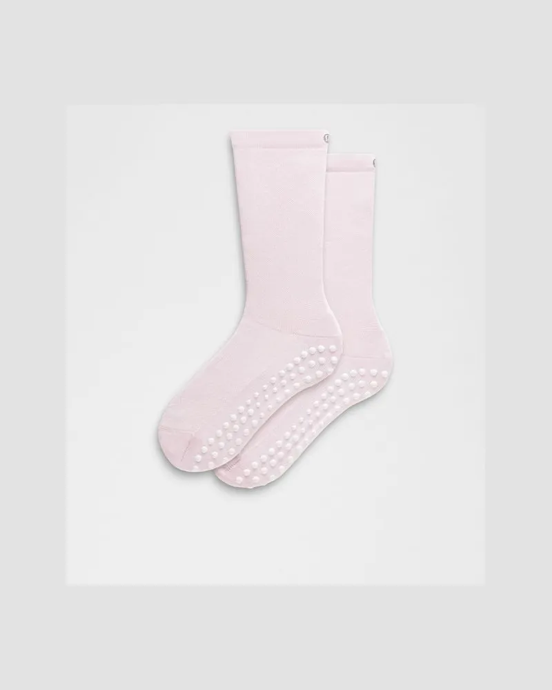LULULEMON Find Your Balance Unisex Crew-Socken mit Noppen – Größe in Blissful Pink Blissful