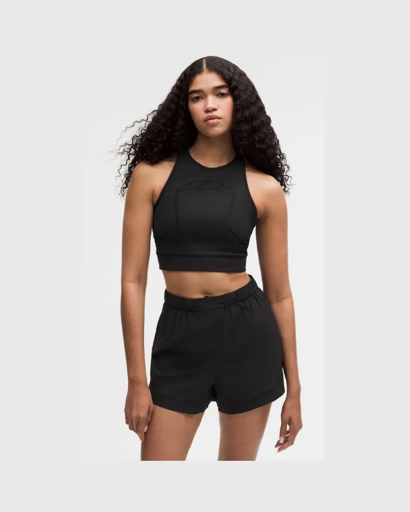 LULULEMON Mesh-Tanktop mit Cut-out SLNSH Kollektion für Frauen – Größe in Black Black