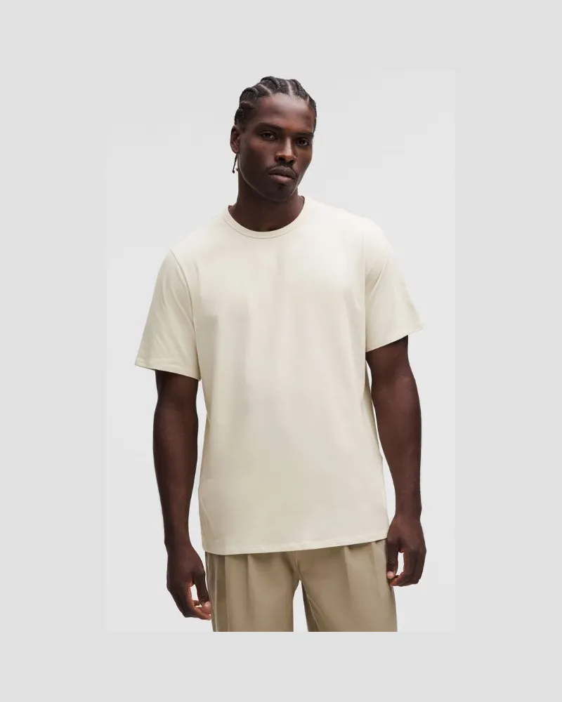 LULULEMON T-Shirt aus Bio- im Classic Fit für Männer – Größe in Light Ivory Light