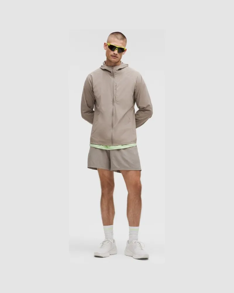 LULULEMON Fast and Free Jacke für Männer – Khaki – Größe Warm