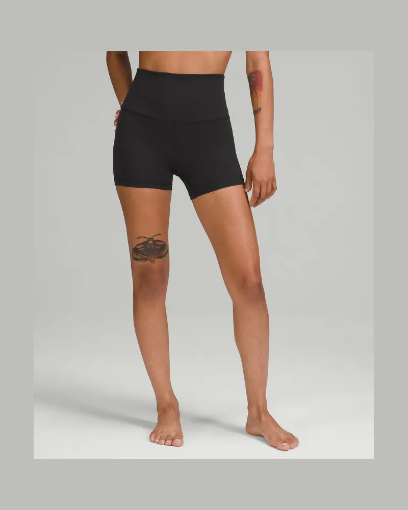LULULEMON Align Shorts mit hohem Bund für Frauen cm – Größe in Schwarz Schwarz