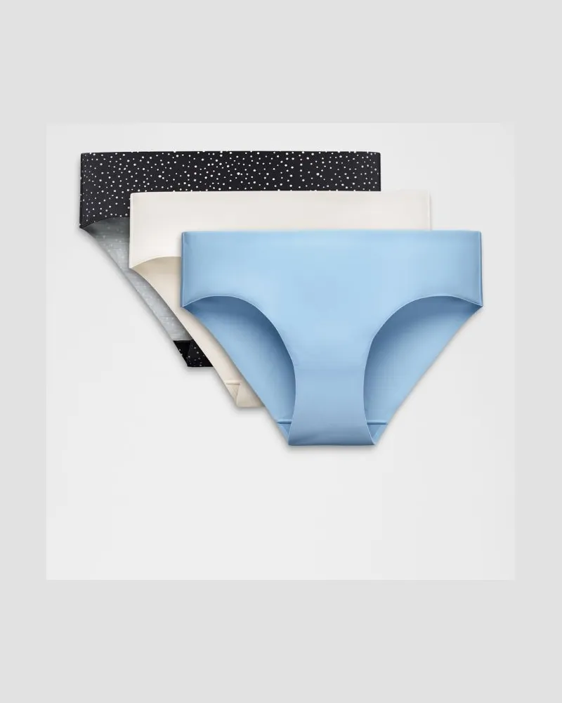 LULULEMON InvisiWear Bikini-Unterwäsche mit mittelhohem Bund 3er-Pack für Frauen – Größe Dreamy