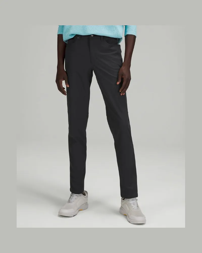 LULULEMON ABC Hose im Slim Fit mit 5 Taschen Warpstreme für Männer – 71 cm – Größe in Obsidian Obsidian