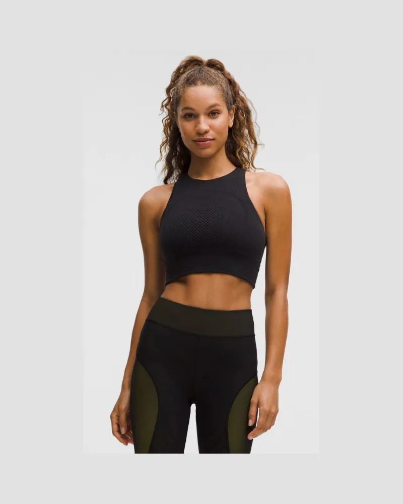 LULULEMON RevealKnit Crop-Tanktop SLNSH Kollektion für Frauen – Größe in Black Black